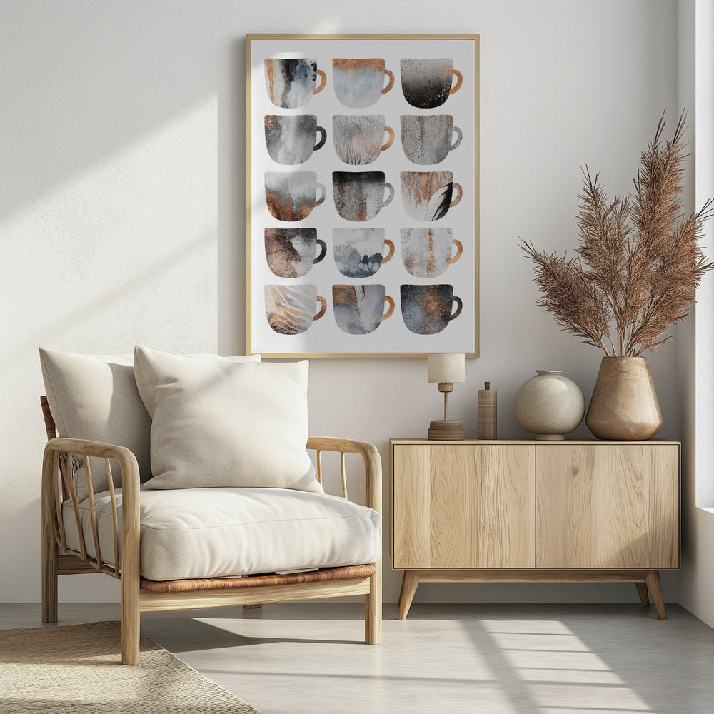 Art Prints of Dreamy Coffee Cups