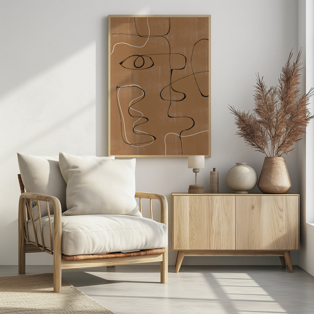 Art Prints of Abstract Face No3.
