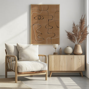 Art Prints of Abstract Face No3.