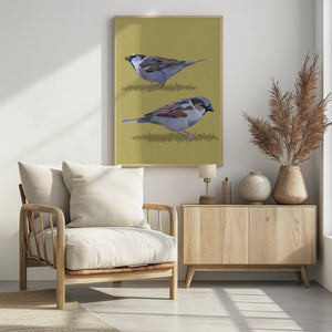 Canvas Art Print Sparrows