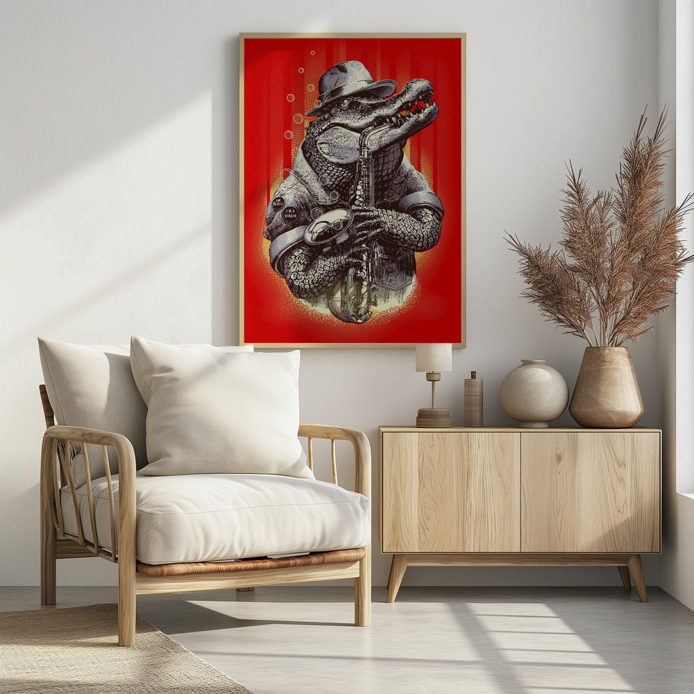 Canvas Art Print croc rocks