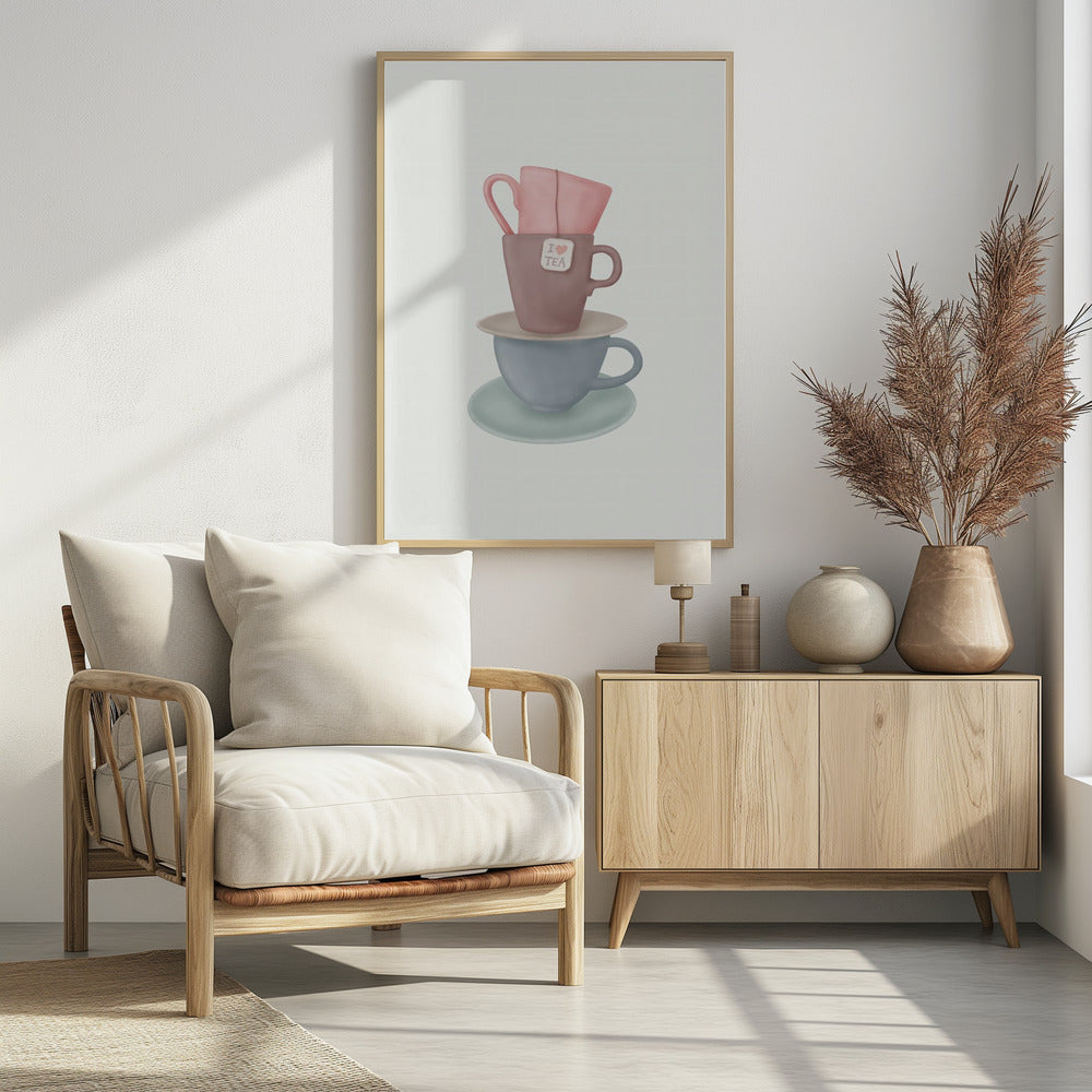 Art Prints of I Love TEA