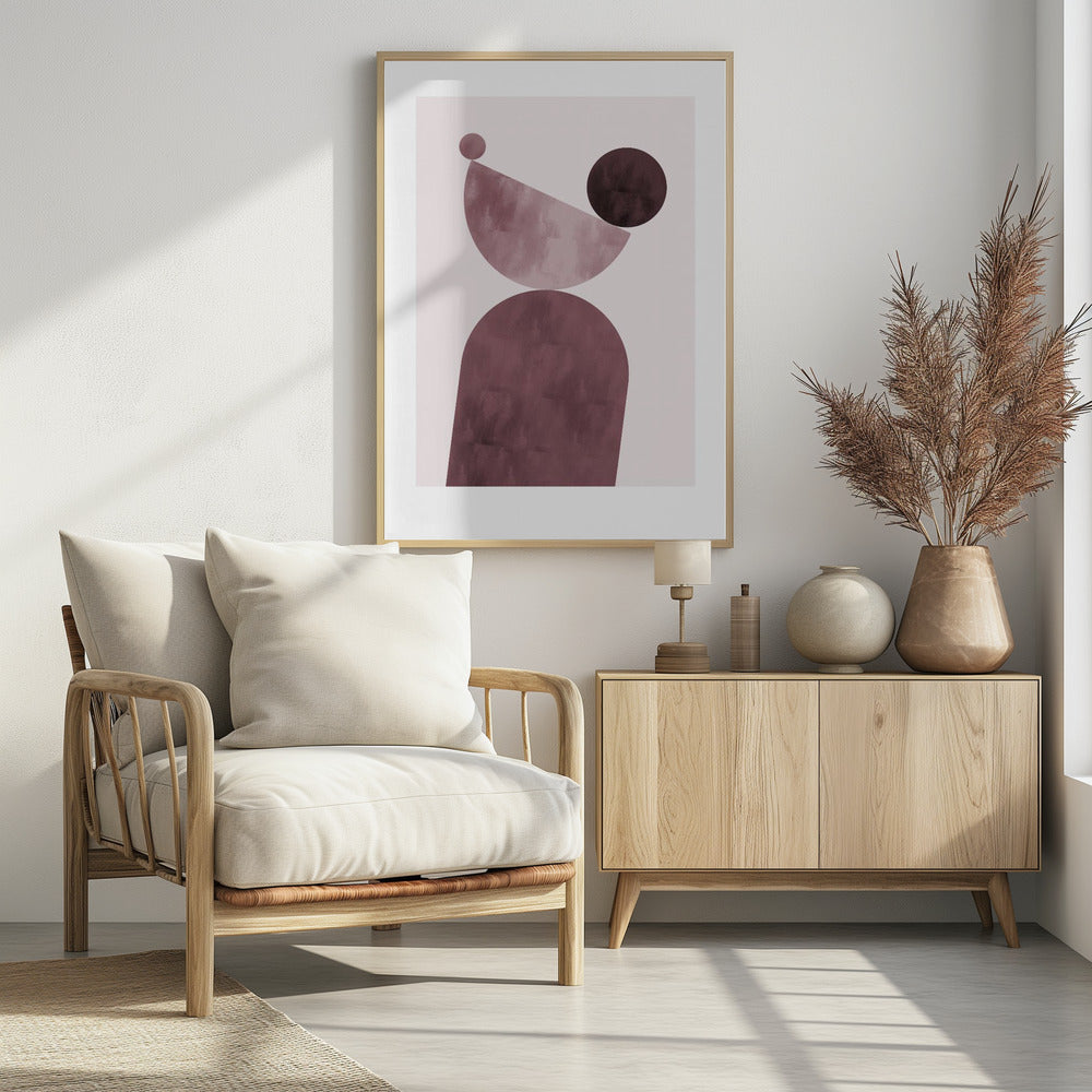 Art Prints of Geometrical Shapes Purple