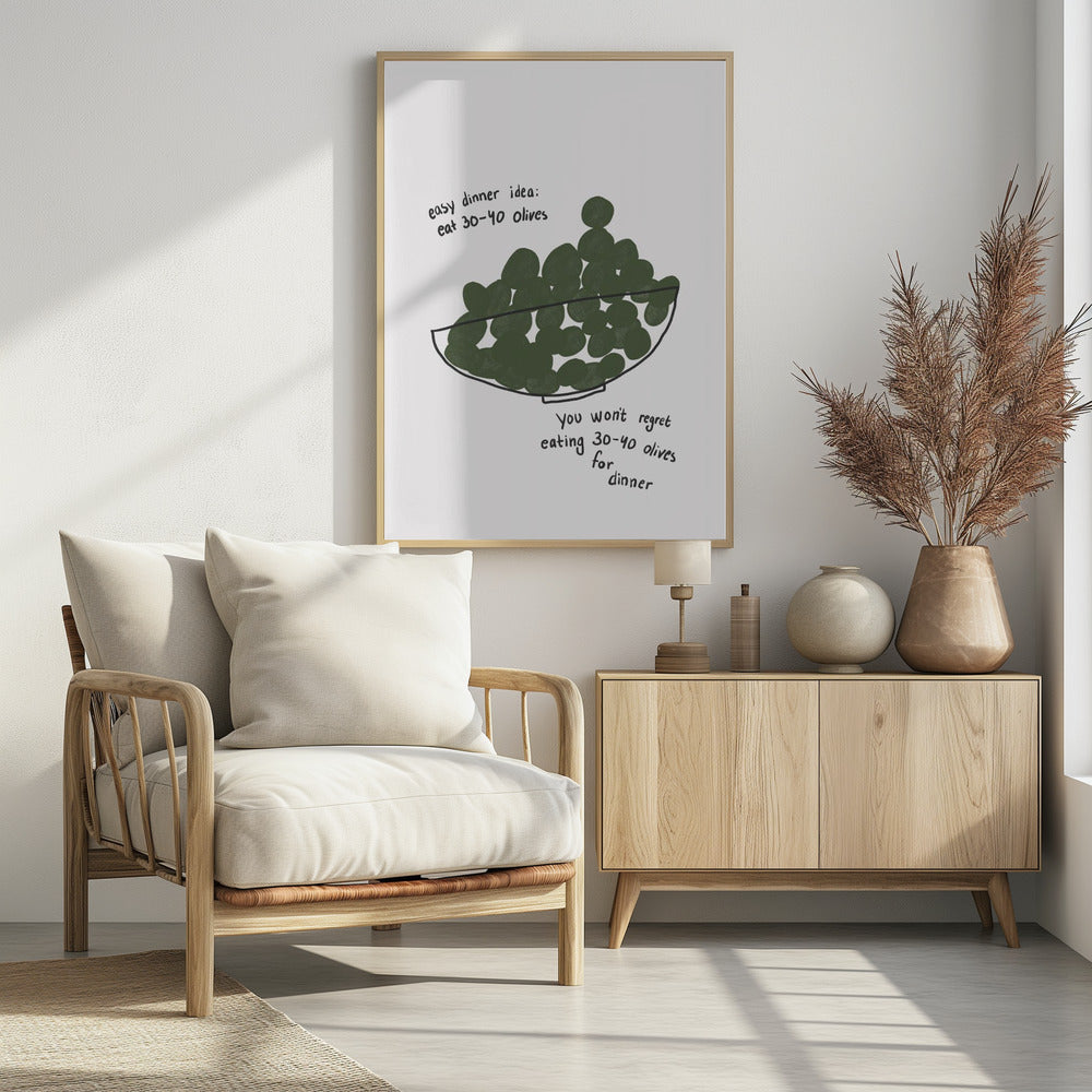 Art Prints of Olives for Dinner
