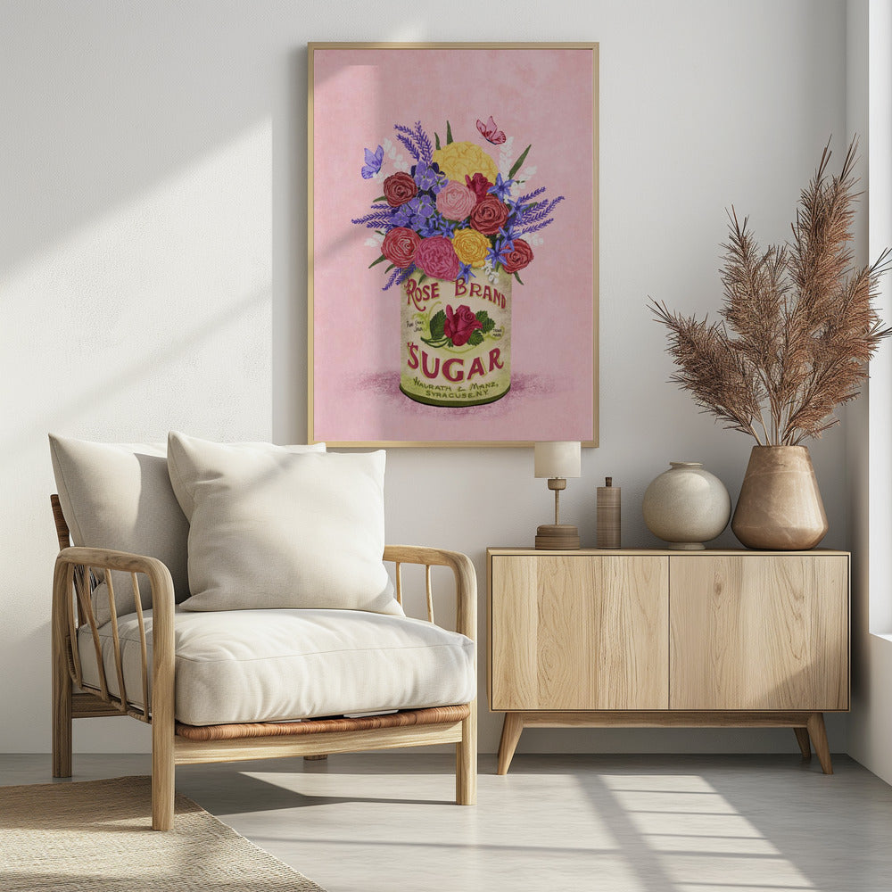 Flowers In a vintage Can