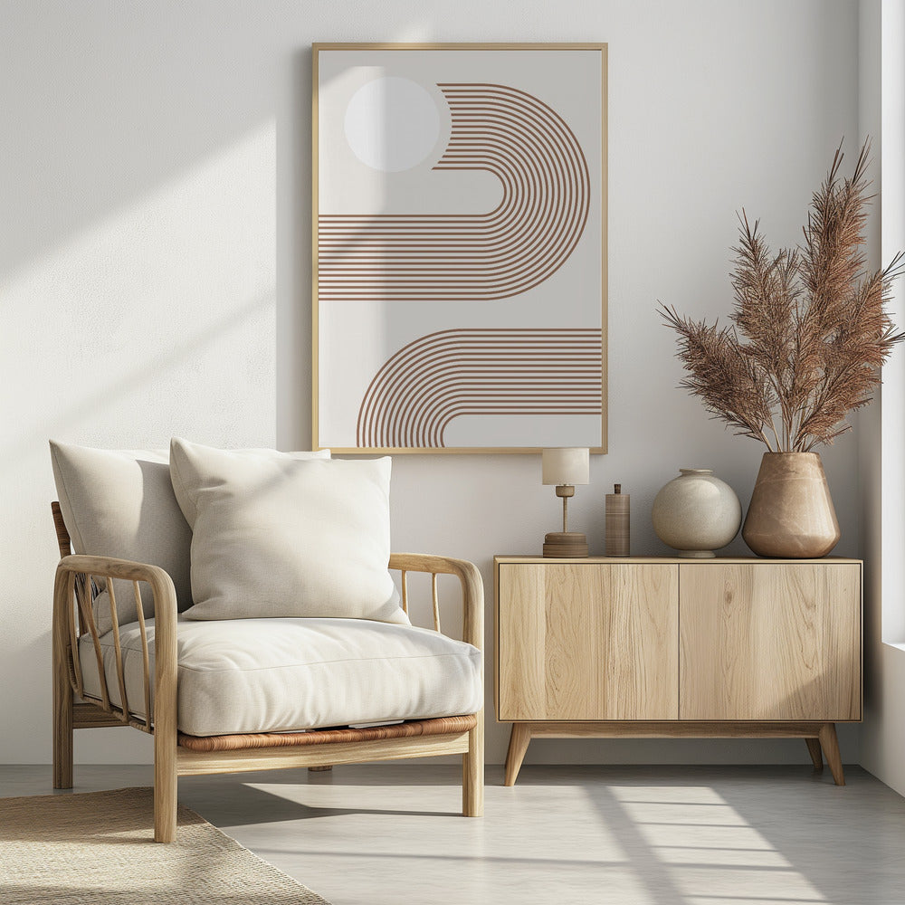 Beige Arc Poster