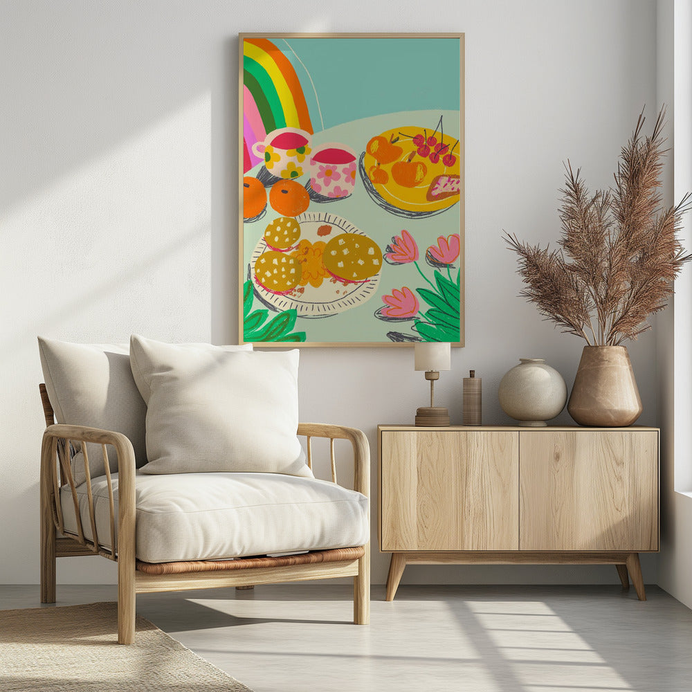 Art Prints of Cherry tea