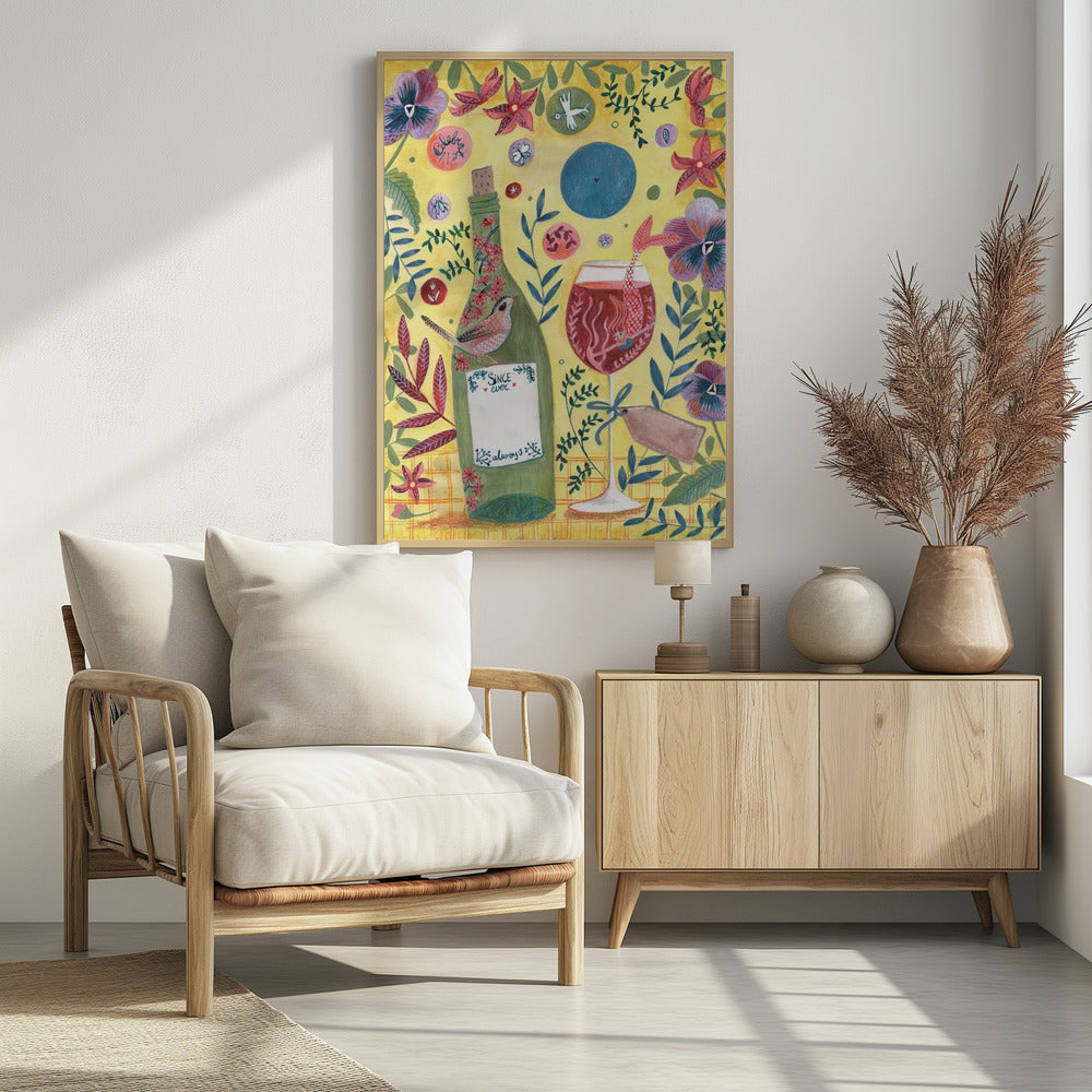 Art Prints of Mermaid Wine
