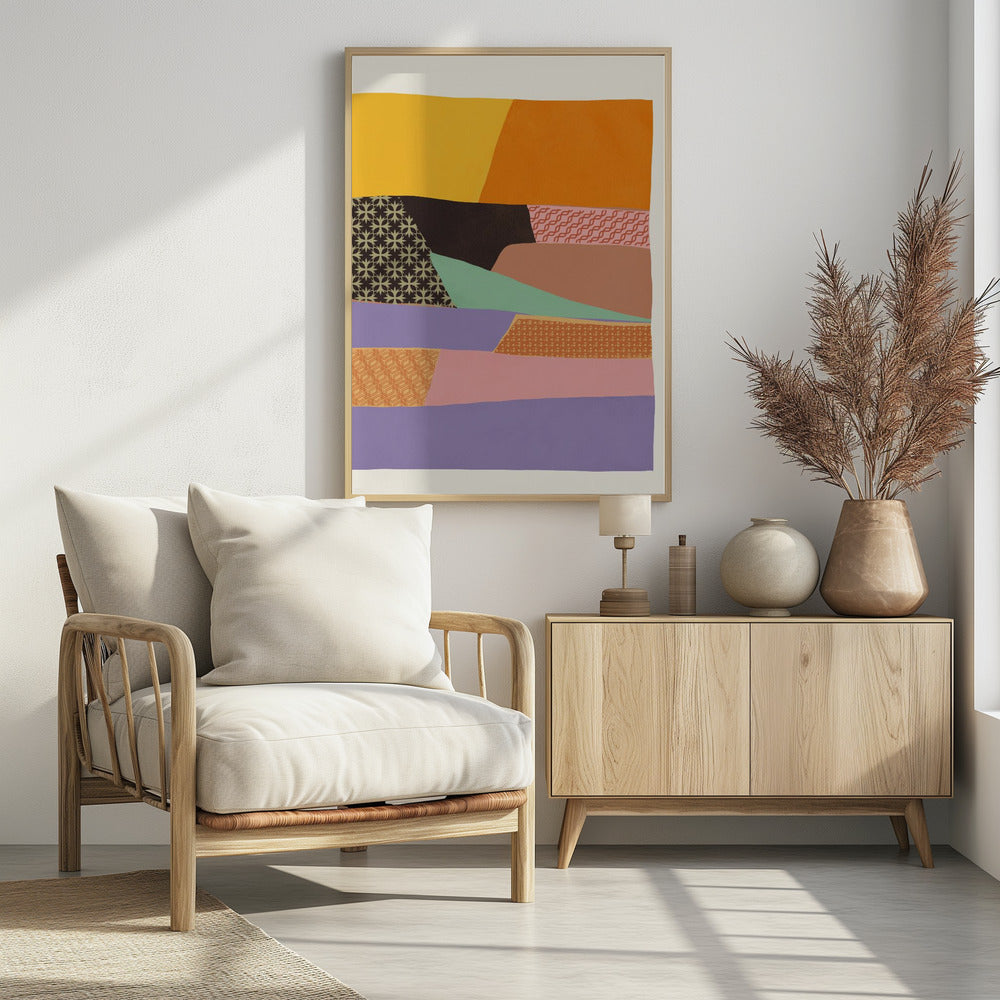 Art Prints of Collage abstract minimalism 04