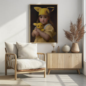 Art Prints of Kawaii Little Girl