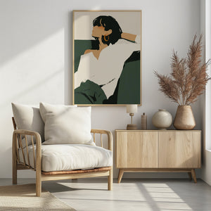 Art Prints of Relaxing woman