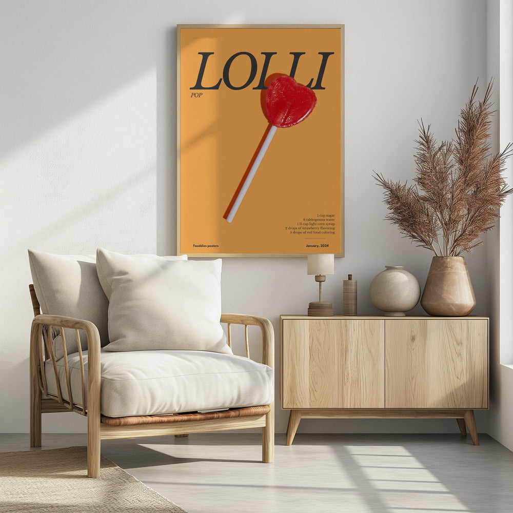 Art Prints of Heart Lollipop