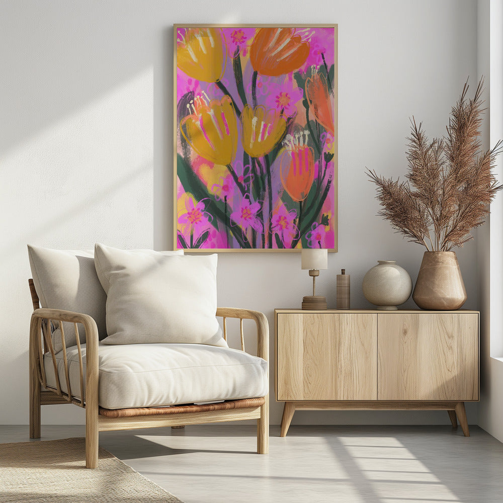 Vibrant Petal Dance