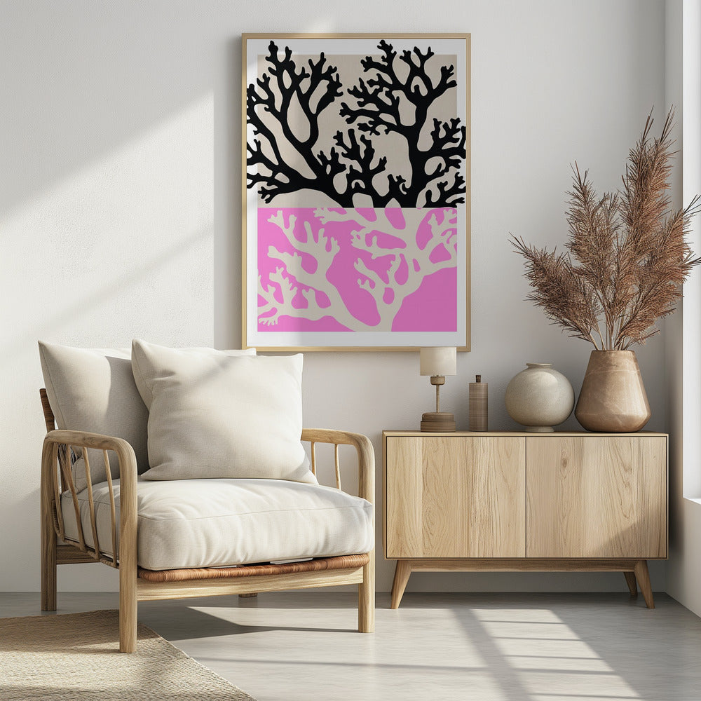 Dual Coral Silhouettes