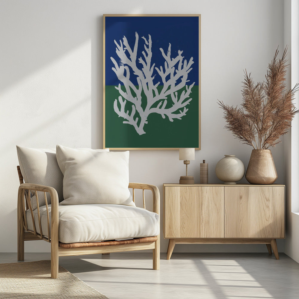 White Coral Silhouette