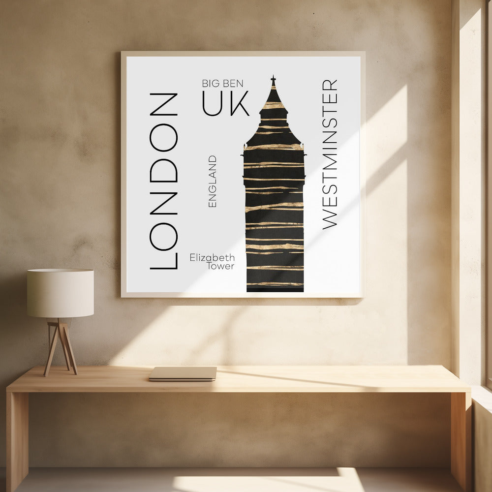 Art Prints of Urban Art LONDON Big Ben