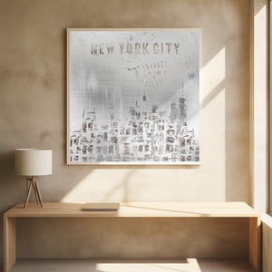 Art Prints of MODERN ART New York City Skylines | shabby chic