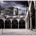 Lady and the mosque