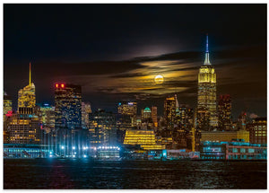 Art Prints of Super Blue Moon 2018, New York City