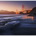 Art Prints of Golden beach