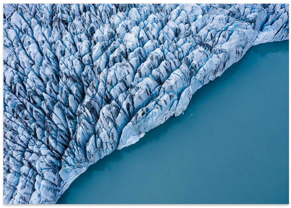 Flying over Iceland