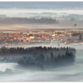 Art Prints of VILLAGE IN THE SUN