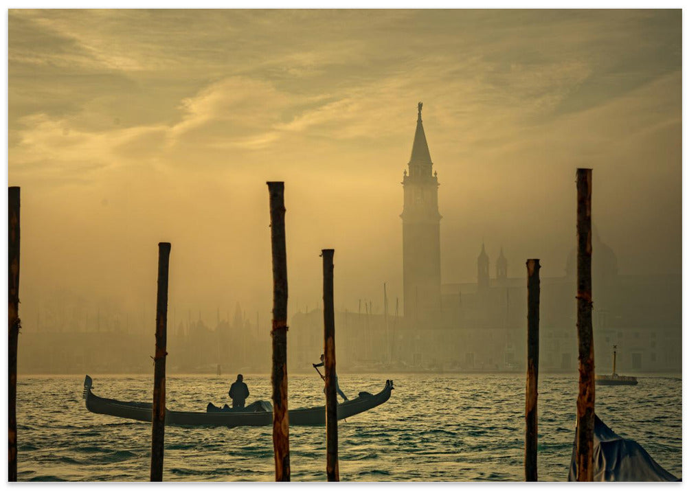 Gondola in the mist