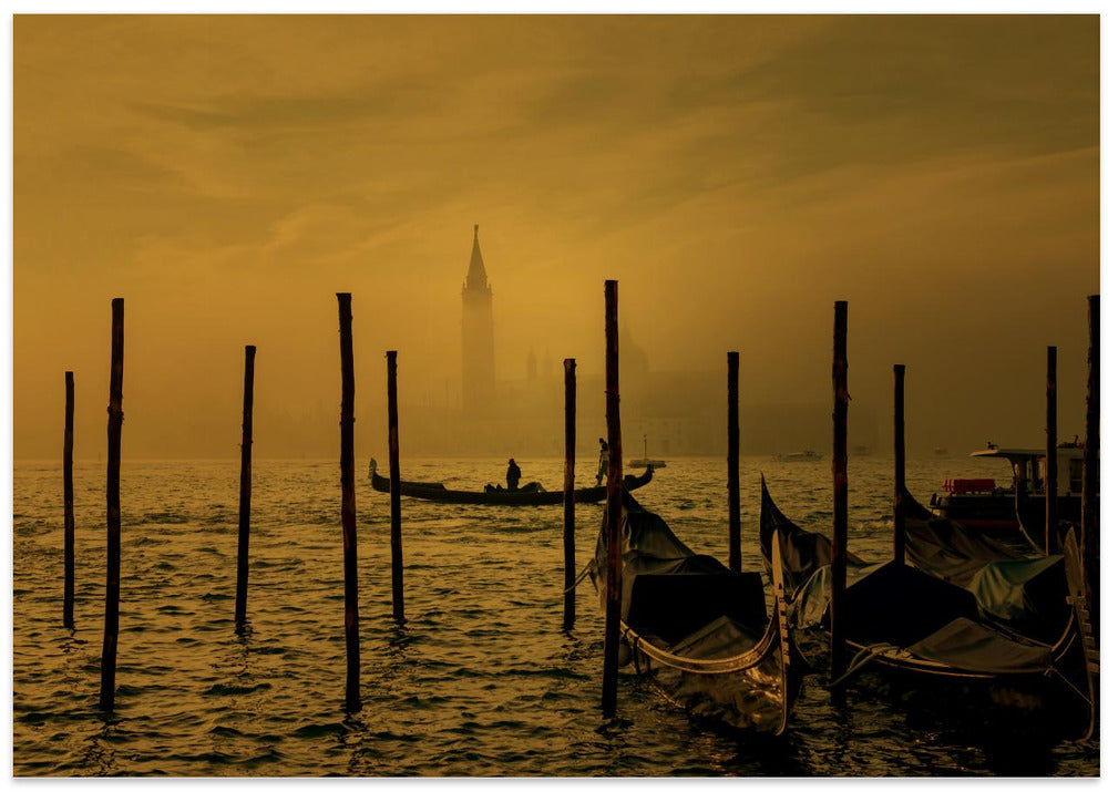 Gondola in the mist