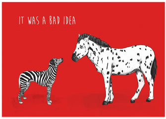 Canvas Art Print Bad idea