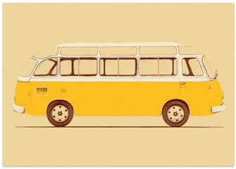 Art Prints of Yellow Van