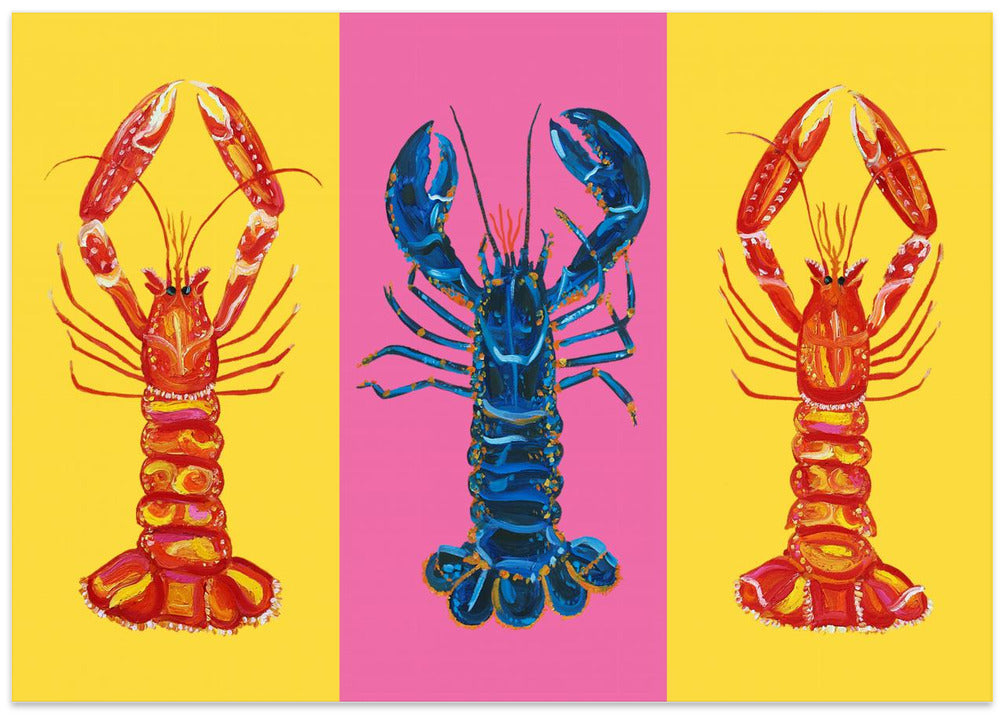 Lobster Langoustines Pop Art 2
