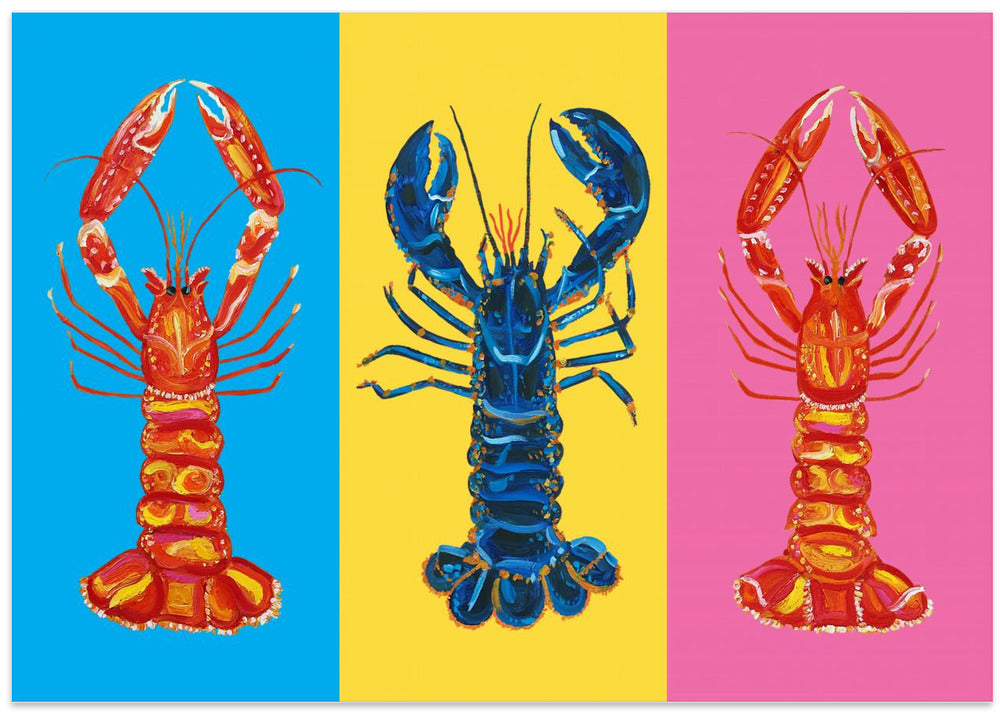 Lobster Langoustines Pop Art