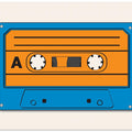 Art Prints of Blue Tape Cassette