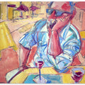 Contemplative Cafe Moment