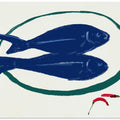 Art Prints of Blue fishes still life