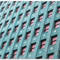 Art Prints of Brick Building with Pink Windows