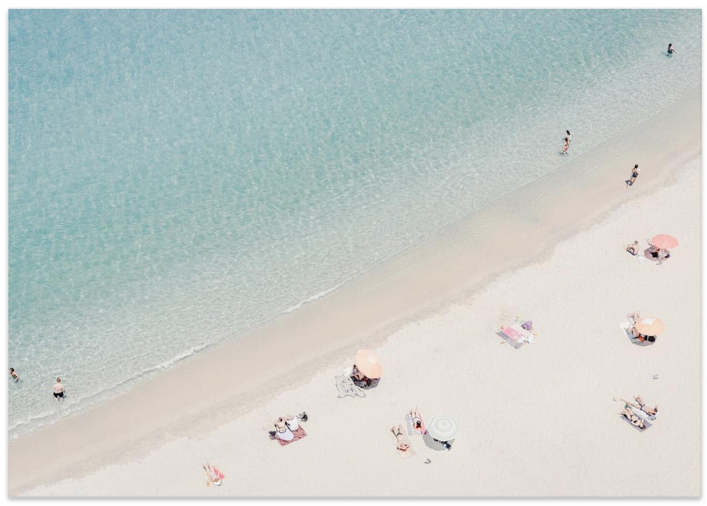 Aerial beach view
