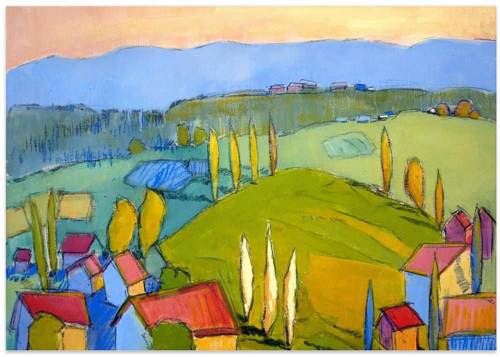 Colorful Hillscape