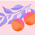 Abstract Orange Branch