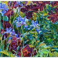 Irises and peonies