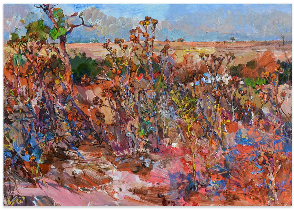 Blooming steppe