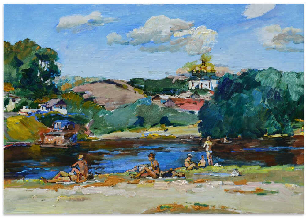 River beach