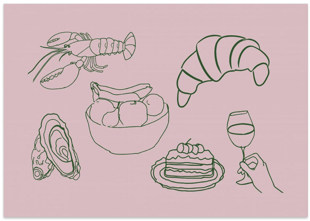 Elegant Feast Sketch