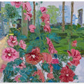 Vibrant Pink Flowers And Lush Green Leaves