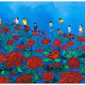 Rose Garden Oil On Canvas