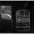 Gondolier in Archway Pont Vecchia