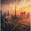 Art Prints of Dubai's Fiery sunset