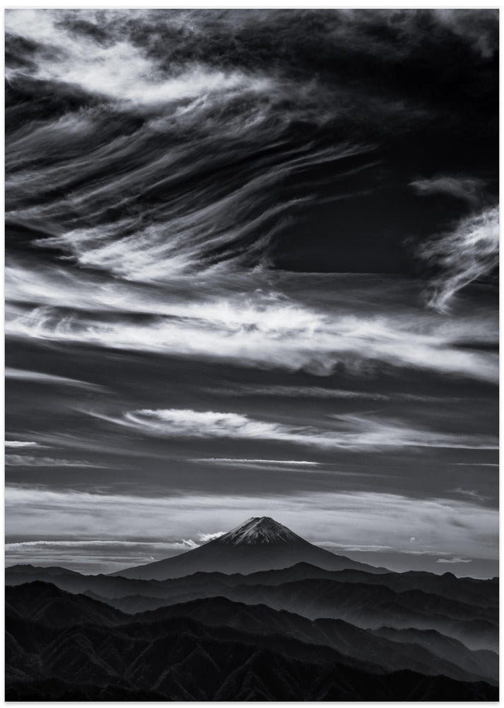 Expressive clouds and Mt.Fuji