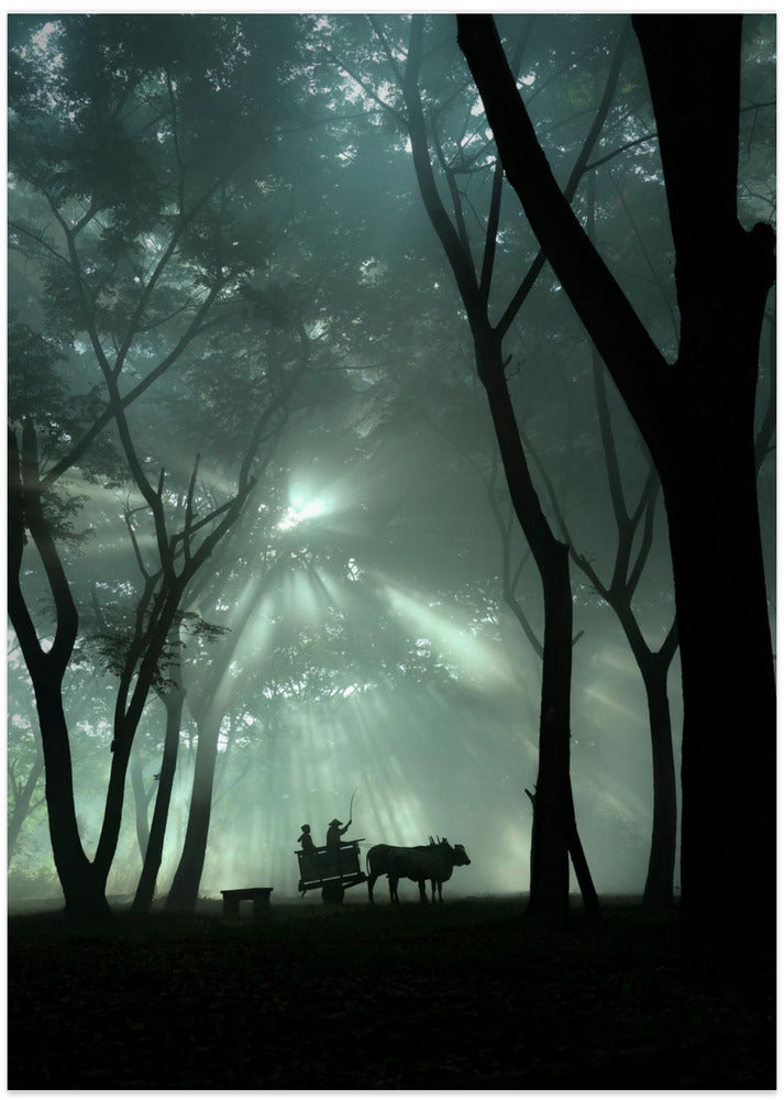 oxcart silhouette