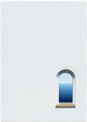 Art Prints of Ocean view white